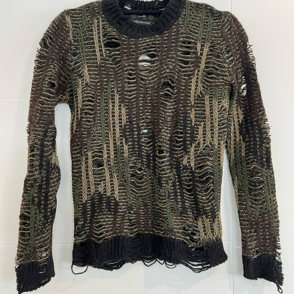 Diesel distressed sweater size XS